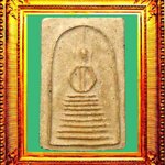 พระผงพิมพ์สมเด็จแปดชั้นแขนหักศอกหลวงปู่ภูวัดอินทร์ฯ องค์ที่ 6