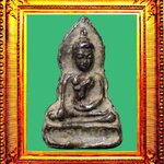 พระมเหศวรเดี่ยวหลังซุ้มระฆังเนื้อชินเงิน