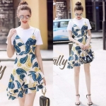 เสื้อยืด +เอี้ยมเอี้ยมมีซิปข้าง