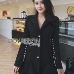 Smart Elegant Lady Ribbon Suit Dress
