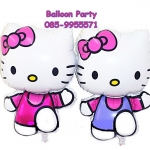 ลูกโป่งคิตตี้เดิน สีม่วง Hello Kitty Foil Balloon Puple Color