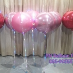 ลูกโป่ง4D แวววับไฟกระพริบ 3 จังหวะ ขนาด 22 นิ้ว (เลือกสีได้)