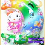 ลูกโป่งคิตตี้ พระจันทร์ สีชมพู Hello Kitty Moon Foil Balloon ฺPink Color