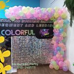 ฉากชิมเมอร์นีออน grow up in blacklight christmas backdrops Balloons สำเนา