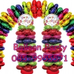 ลูกโป่งดอกไม้สีแดง ใส่ช่อลูกโป่งและทำซุ้มลูกโป่งได้ Flower Foil Balloon