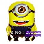 ลูกโป่งการ์ตูนมินเนี่ยน ตาเดียว Despicable Me One Eye Minion Foil Balloon
