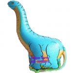 ลูกโป่งการ์ตูนรูป ไดโนเสาร์คอยาว สีฟ้า Dinosaurs Balloon