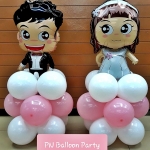 ลูกโป่งเจ้าบ่าวเจ้าสาว แบบตั้งพื้น wedding balloons
