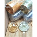 กล่องโดม #2 ฐานด้านใน6×สูง4.8cm. ~50ใบ/แพ็ค เบเกอรี่ ฐานทองฝาใส bbpo j12