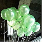 ลูกโป่งสวรรค์ทรงกลมสีมุก สีเขียวอ่อนพาสเทล Latex Metalic Color Balloon แพคละ 20 ใบ สำเนา