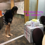 เซ็ตกล่องเซอร์ไพส์ บับเบิ้ลใสแจ๋วและข้อความ พร้อมท๊อปปิ้งลูกโป่งในกล่อง