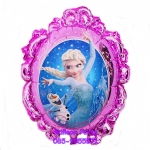 ลูกโป่งเจ้าหญิงเอลซ่า ทรงกระจก สีชมพู FROZEN Princess Foil Balloon