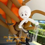 ลูกโป่งผีน้อย ตกแต่งวันฮาโลวีน Halloween ghost Balloons