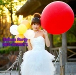 ลูกโป่งไซต์ใหญ่จัมโบ้ทรงกลม สีแดง Jumbo Latex Balloon ขนาด 16 นิ้ว