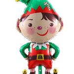 ลูกโป่งเอลฬ์ชาย ตัวตลกคริสต์มาส Elf crown Balloon