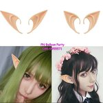 Elf ear หูเอลฟ์แบบเกี่ยวใบหู หูนางฟ้า สีเนื้อ วัสดุเป็นยางซิลิโคน cosplay elf ears