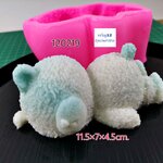 โมล หมีนอนหลับ หมีขี้เกียจ แม่พิมพ์ ซิลิโคน silicone mold