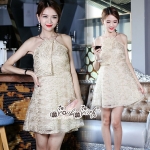 เดรสทรงคล้องคอใช้อะไหล่เป็นห่วงทอง