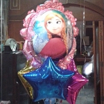 ช่อลูกโป่งเอลซ่าทรงกระจก 2 ด้าน และดาวขนาด 18 นิ้ว