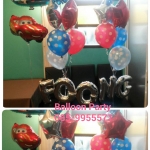 ช่อลูกโป่งการ์ตูน และชื่อตัวอักษรขนาด 14 นิ้ว