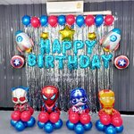 SET ลูกโป่งวันเกิดซุปเปอร์ฮีโร่มาเวล Super Hero Marvel Happy Birthday Balloons