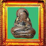 พระปิดตาพิมพ์ปั้นเนื้อผงคลุกรักหลวงพ่อแก้ว