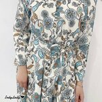 Dress แขนยาวเอวยางยืด