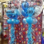 ลูกโป่งบับเบิ้ลญี่ปุ่น ขนาด 24 นิ้ว พร้อมข้อความ+พู่ Bubble Balloons Colorful