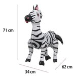 ลูกโป่งม้าลาย 4D ยืนตั้งพื้นได้ Zebra ANIMAL Balloons standing