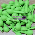 ลูกโป่งสีพื้น สีเขียว ขนาด 6 นิ้ว Latex Standard Color Balloon แพคละ 20 ใบ