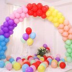 ซุ้มโค้งลูกโป่งสลับสี งานเปิดร้าน Balloons colum