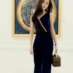 จั้มสูทสีกรมขายาว