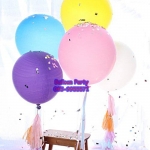 ลูกโป่งไซต์ใหญ่จัมโบ้ทรงกลม สีม่วงJumbo Latex Balloon ขนาด 16 นิ้ว