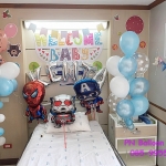 ช่อลูกโป่งแสดงความยินดี เด็กแรกเกิด New Born Baby Boy Balloons