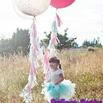 ลูกโป่งไซต์ใหญ่จัมโบ้ทรงกลม สีชมพูเข้ม Jumbo Latex Balloon ขนาด 16 นิ้ว