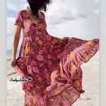 เดรสยาวแขนสั้น