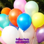 ลูกโป่งสีมุก คละสี พาสเทล Latex Metalic Color Balloon แพคละ 20 ใบ
