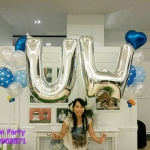 ลูกโป่งโทนสีฟ้าในงานแต่งงานแบบน่ารักๆ หวานๆ