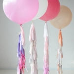 ลูกโป่งไซต์ใหญ่จัมโบ้ทรงกลม สีชมพูอ่อน Jumbo Latex Balloon ขนาด 16 นิ้ว