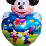 ลูกโป่งมิกกี้เม้าส์-มินนี่เม้าส์ หัวใจ Heart Minnie Mickey Mouse Balloon