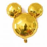 ลูกโป่งฟลอย์หัวมิกกี้เม้าส์ สีทอง Gold Mickey Mouse Balloons