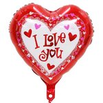 ลูกโป่งหัวใจ I Love You ขนาด18 นิ้ว Heart Foil Balloon