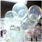 ลูกโป่งไซต์ใหญ่จัมโบ้ทรงกลม สีใส Jumbo Latex Balloon ขนาด 16 นิ้ว