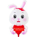 ลูกโป่งก้านกระต่าย White Rabbit Balloons