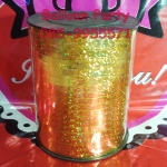 ริบบิ้นลูกสีโป่งทองเหลือบระยิบระยับ Gold Ribbon ยาว 350 เมตร