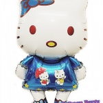 ลูกโป่งคิตตี้ สีฟ้า Large Hello Kitty Foil Balloon ฺBlue Color