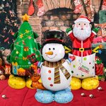 ลูกโป่งคริสต์มาส 4D ตั้งพื้นได้ ขนาดใหญ่ Snowman 4D Balloon