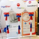 ลูกโป่งทรงกลมสีฟ้า ขนาด 30 นิ้ว พร้อมชื่อ+สายพู่