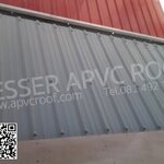 หลังคาเอพีวีซี APVC หลังคายูพีวีซี UPVC สมาร์ทรูฟ ASAPVC รุ่น BML สีเทาอ่อน หรือ สีอลูซิงค์