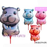 ลูกโป่งก้านหมูเด้ง ฮิปโป ฮิปโปโปเตมัส Hippo Balloons